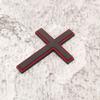 Modern Metal Crosses Car Emblem Fade Resistant Design Unique Vehicle Decoration Metal Auto Body Emblem