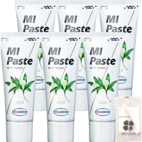 

[Set of 6] GC MI Paste Vanilla 40g [Includes life smile original cotton pad]