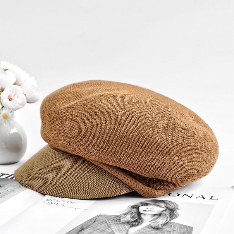 Большая козырьковая кепка-газетчик из льна Junbie M