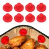 8PCS Fryer Liner Magnets Heatproof Parchment Paper Magnetic Silicone Buckle for Kitchen