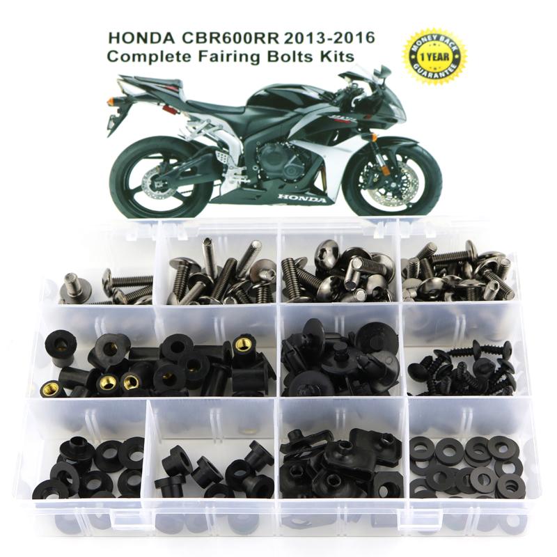 Fit For Honda CBR600RR CBR 600RR 2013-2016 Motorcycle Cmplete Full Fairing Bolts Kit Fairing Clips Bodywork Screws