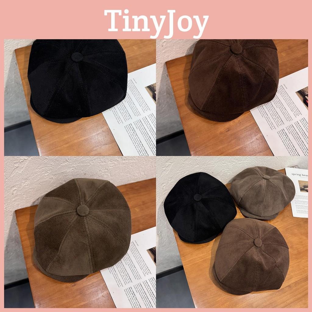 Corduroy Color Solid Beret Cap With Sun Protection Warmth For Adult Gift Fashion