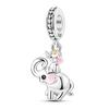 Jungfräuliches Kupfermetall Koala Elefant Kaninchen Haustier 3mm Charm Perlenkomponenten Perlenkomponenten Anhängerperlenkomponenten Ideal Entworfen für Geburtstage Hoch