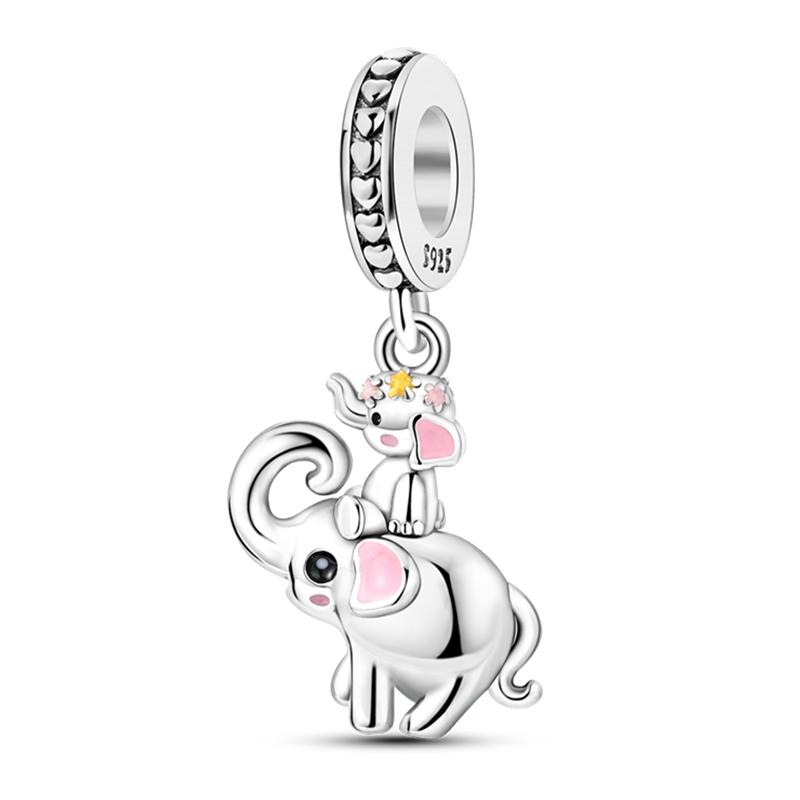 Jungfräuliches Kupfermetall Koala Elefant Kaninchen Haustier 3mm Charm Perlenkomponenten Perlenkomponenten Anhängerperlenkomponenten Ideal Entworfen für Geburtstage Hoch