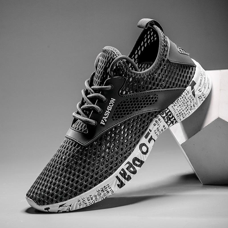 

Summer mesh sports shoes new breathable low-top sports and leisure shoes student shoes wading shoes 46 темно-сірий