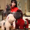 Soft Plush Horse Doll Fluffy Stuffed Animal Toys Good Luck Zodiac Pony Figurine  New Year Day