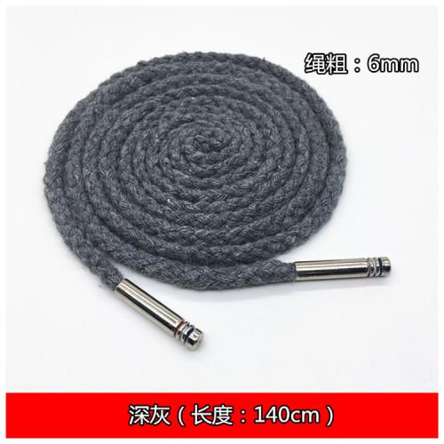 6mm Eight Strand Polyester Cotton Rope For Sports Pants Waist Rope, Clothing Drawstring, Dress Waist Rope, Shoelaces TJ21032