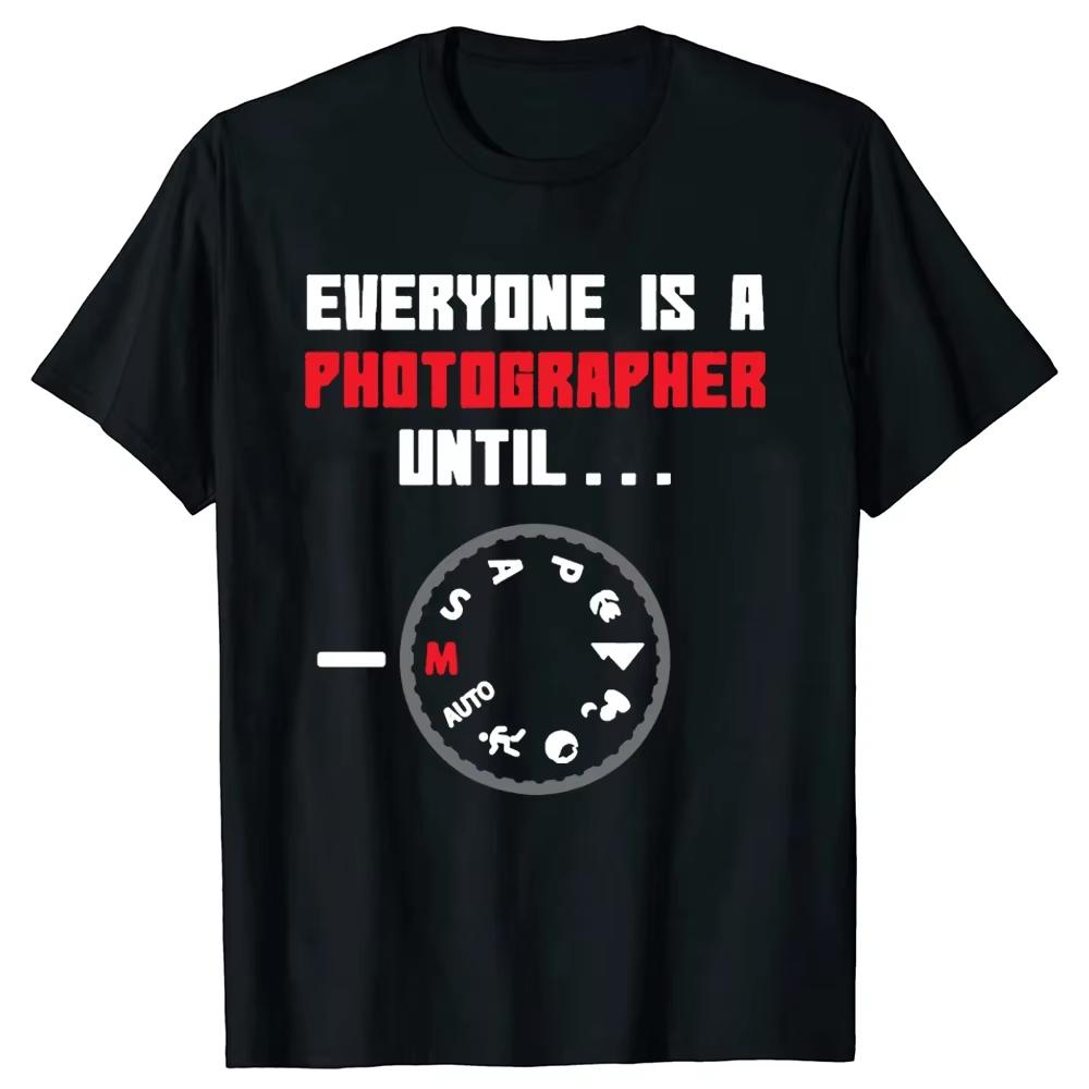 Funny Photographer Camera Mode Dial T-shirt