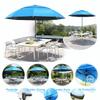 Thickened UV-Proof Folding Sun Umbrella - Lightweight Manual Open/Close Design, Suitable for Camping, Beach, and Fishing