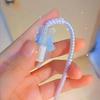 Kawaii Cute 3D Star Love Heart Wave Border Y2K Usb Protector Cover For Iphone 18/20W Data Line Head Cord Fast Charging Case