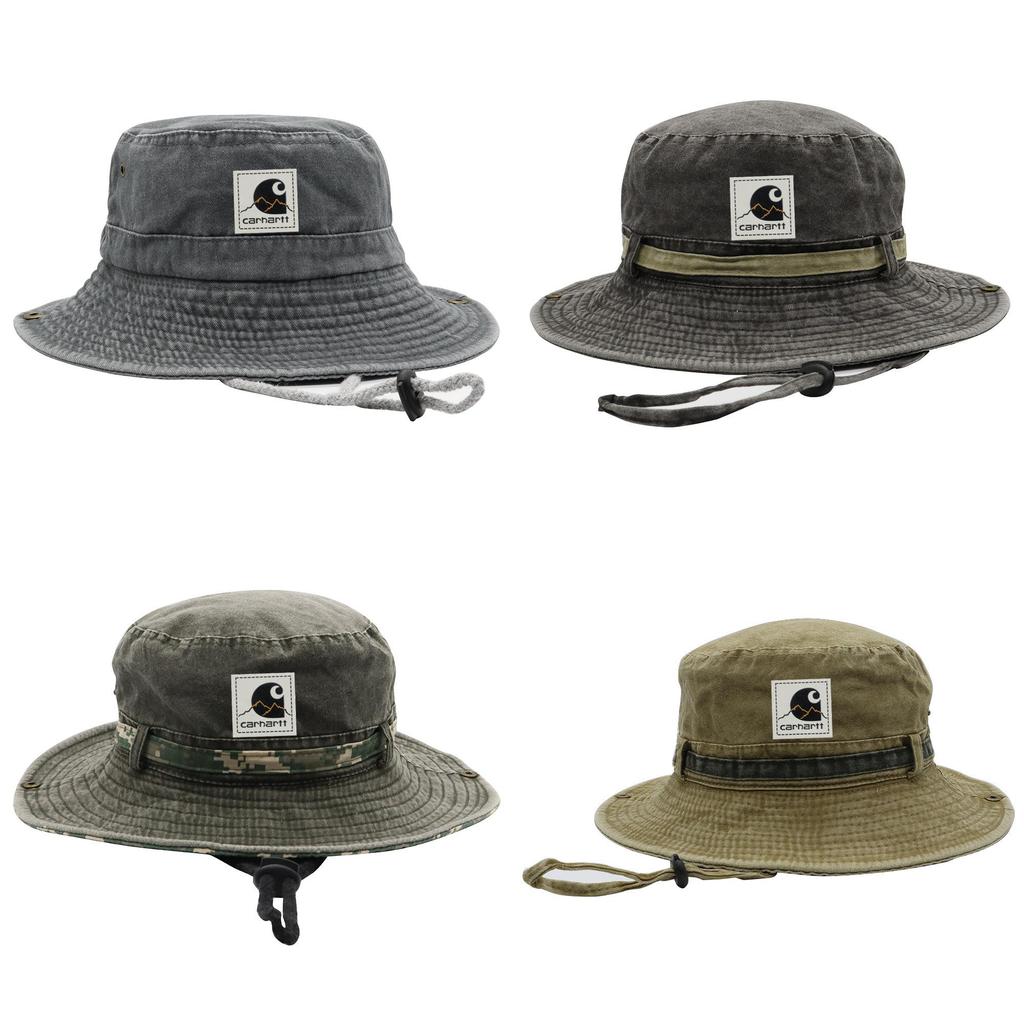 Cappello da Pescatore Uomo Donna Protezione Solare Estiva in Cotone con Ampia Visiera Pieghevole e Rete per Escursioni di Pesca Estive