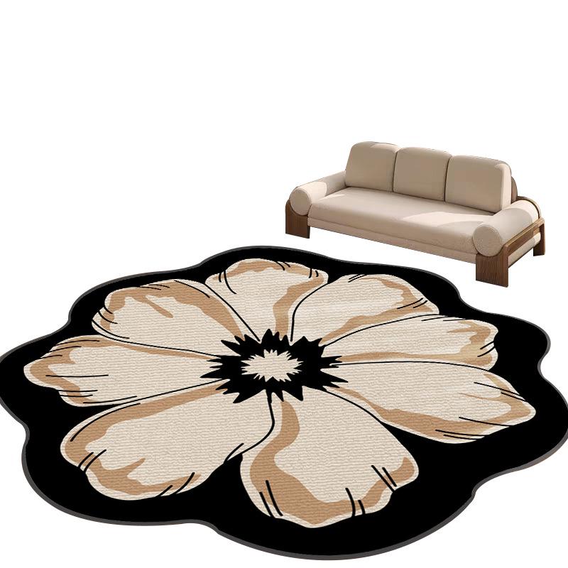 Covor de lux din catifea cu buclă de formă neregulată pentru living, dormitor sau birou