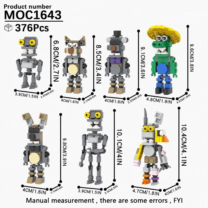 Spiel Bär Nacht Figur Monster Stein Raum Musik Bühne Szene Katze Drache Baustein Spielzeug Geburtstag Kreative Geschenke Für Erwachsene Kinder