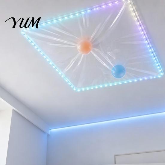 Luminous Decompression Toys Glow Sticky Ball Set, LED Light Up Toy for Kids Night Play, Soft Holiday Stocking Stuffers Girls Safe Throwing Catch Game,