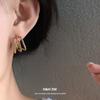 Steel Needle Diamond Butterfly Pearl Earrings Twelve-piece Set Retro Versatile Earrings Women's Fashion Earrings Design Sense Niche