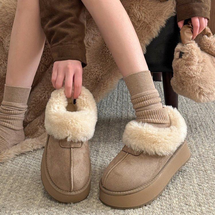New Style Snow Boots with Added Insulation, Cotton-soled Shoes, Women's Shoes