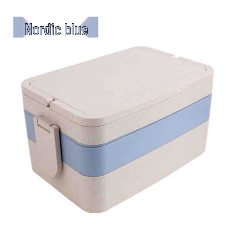 Qianxing Wheat Straw 3-Layer Microwaveable Lunch Box (3-Pack)