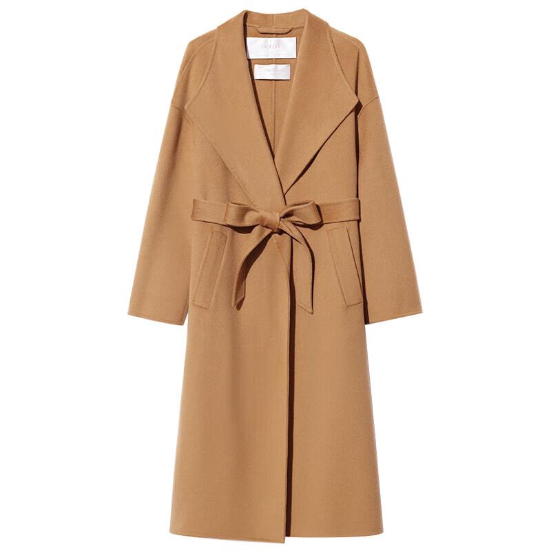 GOELIA Double-Faced Cashmere French Style Mid-Length Coat
