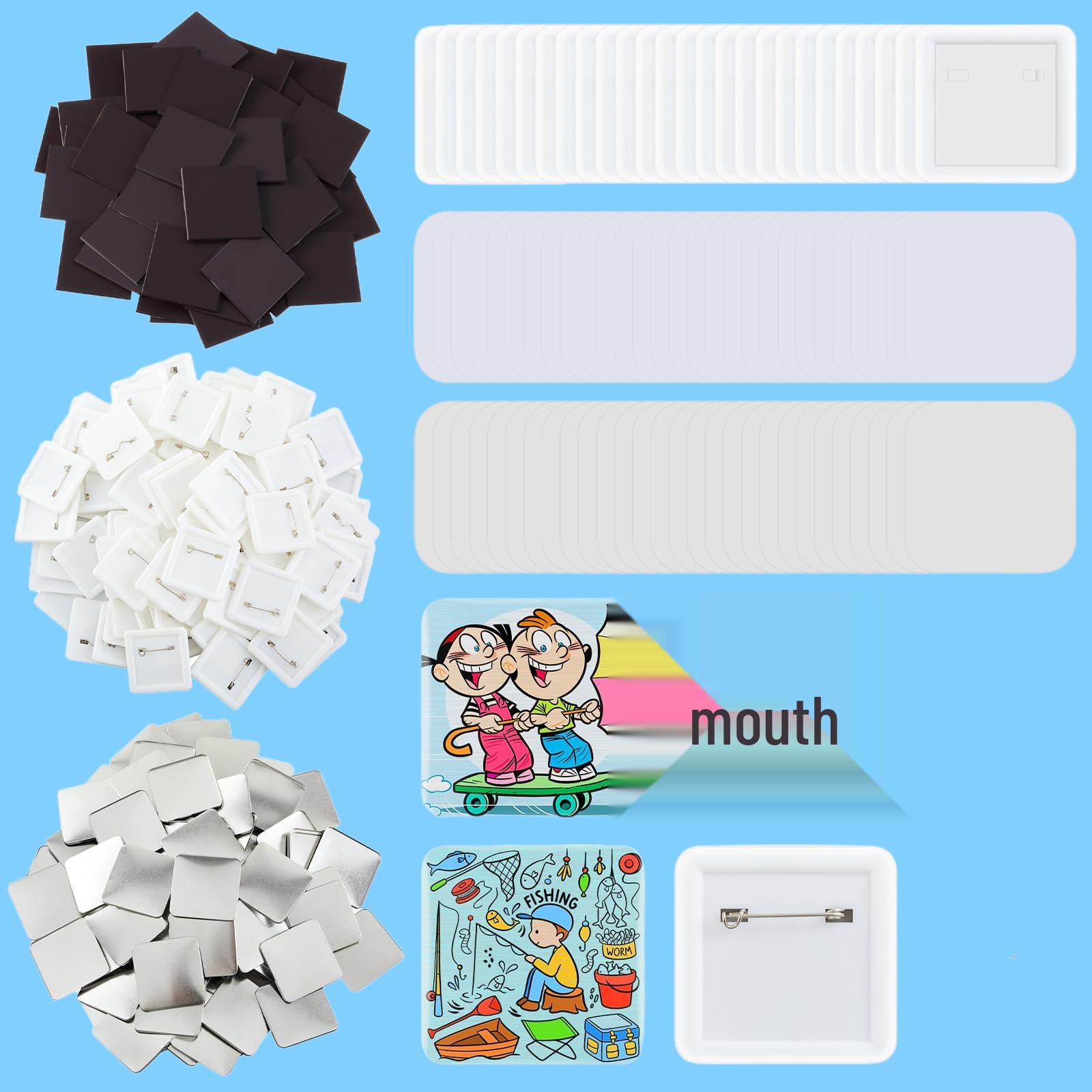 

50x50mm Round Corner Square Badge & Magnet DIY Machine
