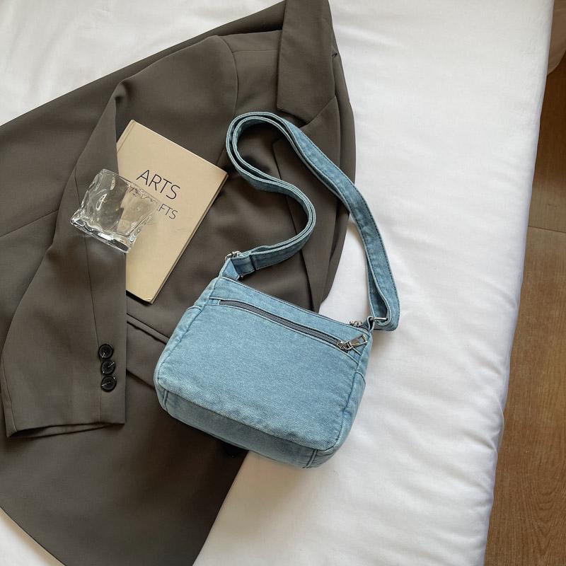 Shoulder Bag Women's Crossbody Bag Denim Small Square Bag