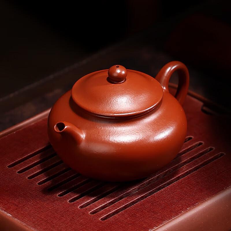 Bailiniyong Yixing Zisha Pure Handmade Cinnabar Clay Teapot