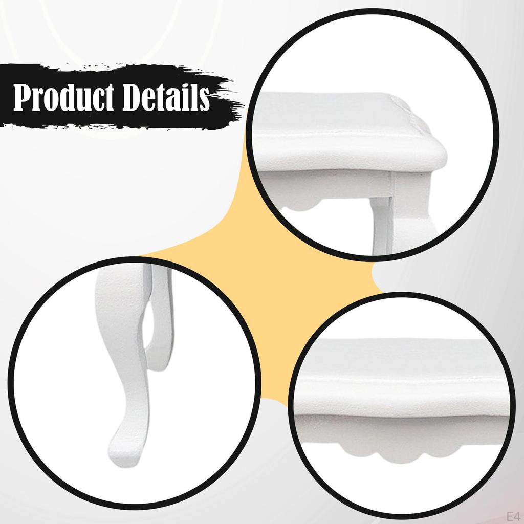 1/12 Puppenhausmöbel Mini Holzdekoration Weißes Miniaturmodell für Szene DIY