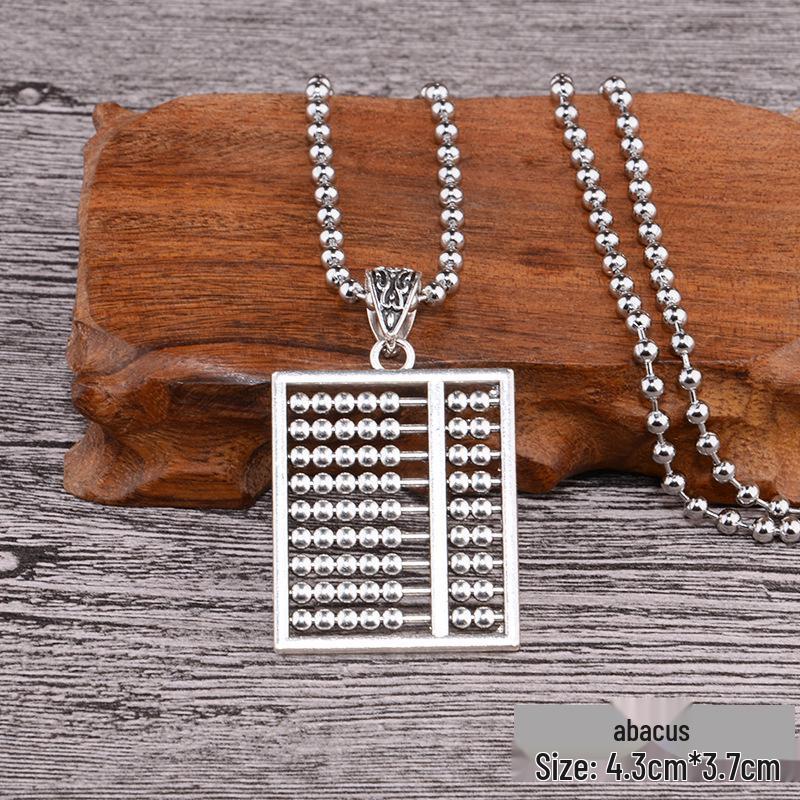 

Этнический стиль Ретро Ожерелье Замок Мира - Унисекс Цепочка для свитера с круглым кулоном-бусиной