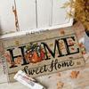 VIKAMA Autumn Pumpkin Welcome Floor Mat Anti-slip Washable Kitchen Floor Mat Indoor/Outdoor Entrance Rug Home Decoration