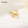 14K Gold Plated Brass Zircon Cloud/Sun Charms For Women Pendant Jewelry Making Supplies DIY Necklace Bracelet Accessories
