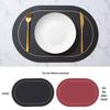 ZISIZ Thick Oval Hotel Table Mat