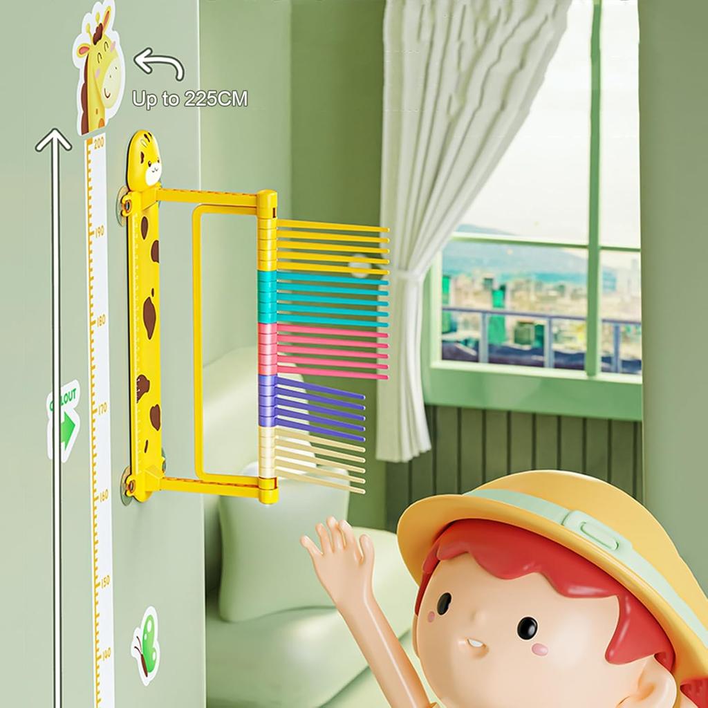 Child Portable Vertical Jump Trainer High Jump Test Stick Pole Adjustable Measuring Tool for Fitness Touching Patting Set