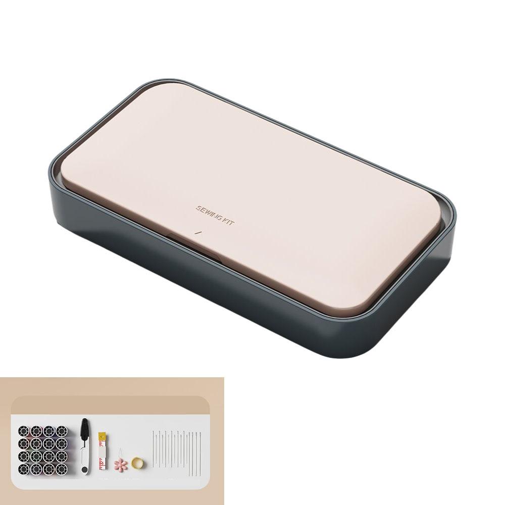Multifunctional Sewing Tool Kit Magnetic Needle And Thread Kit Needle Thread Box Emergency Repair розовый