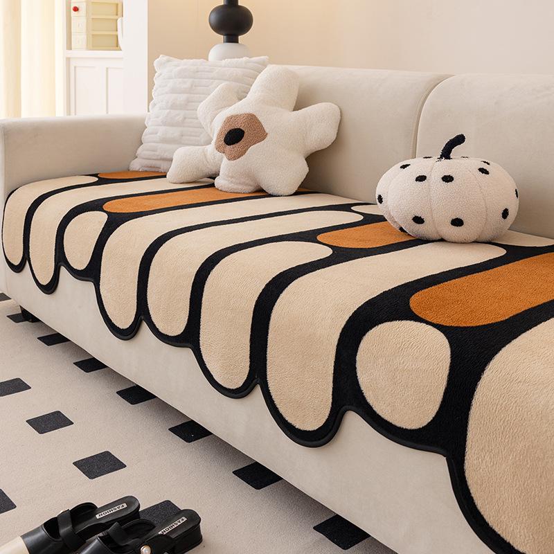 Internet Celebrity Special-Shaped Sofa Cushion  New Four-Season Universal Dopamine Non-Slip Straight Row Sofa Cover Cross-Border Special Supply