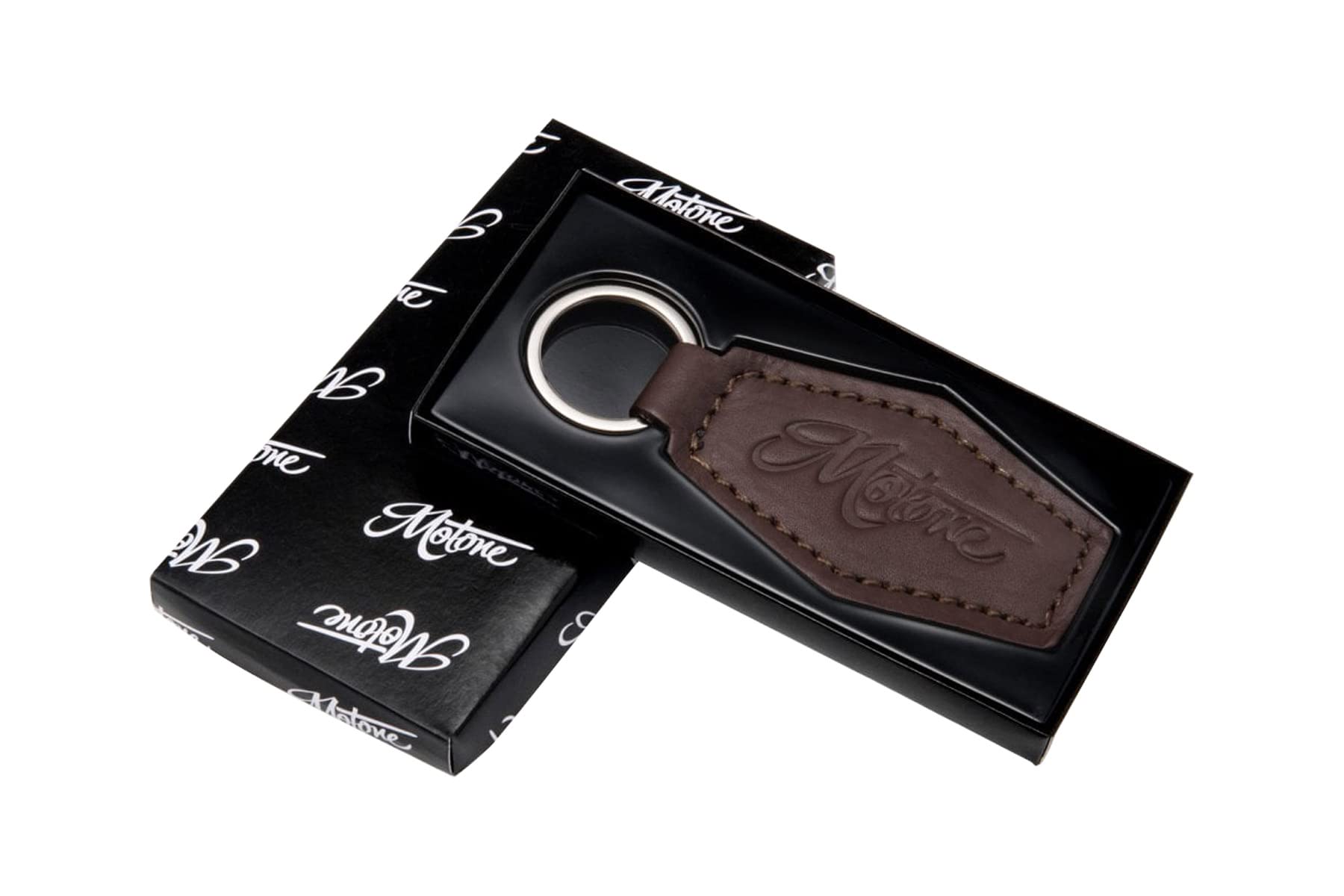 

Брелок Motone из натуральной кожи коричневого цвета KEY001