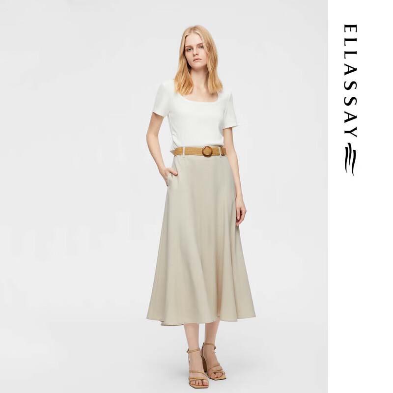 ELLASSAY Elegant Romantic Mid-length Skirt EWB362Q00800