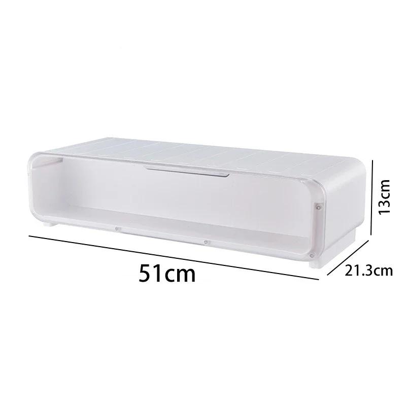 Transparent Desktop Monitor Stand with Display Shelf - Organizes Office Accessories Blind Box Collectibles & Mini Figures Neatly