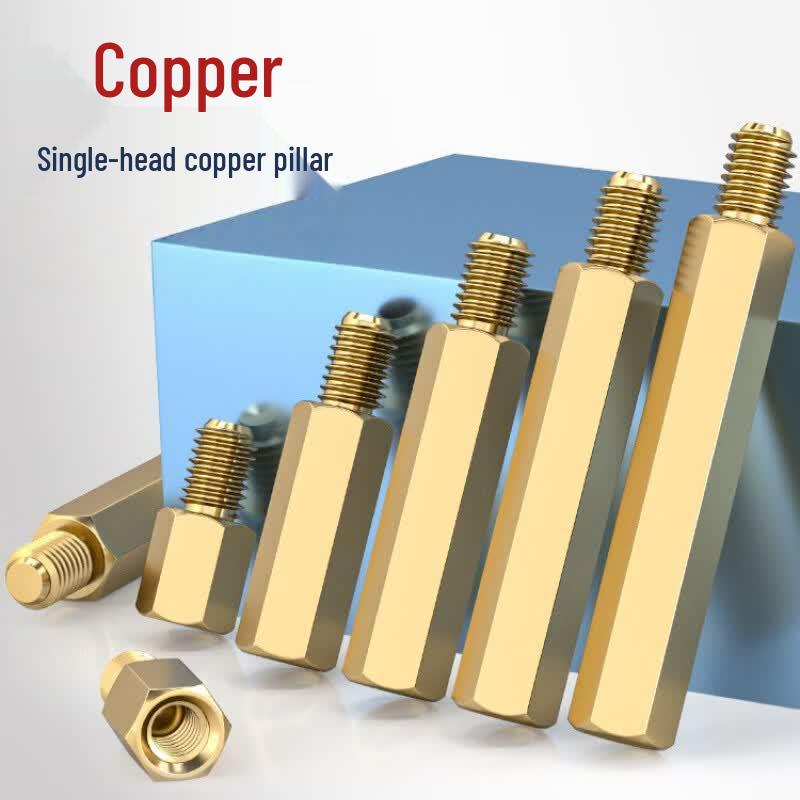 M2.5 Hexagonal Single-Head Copper Standoff Pillars