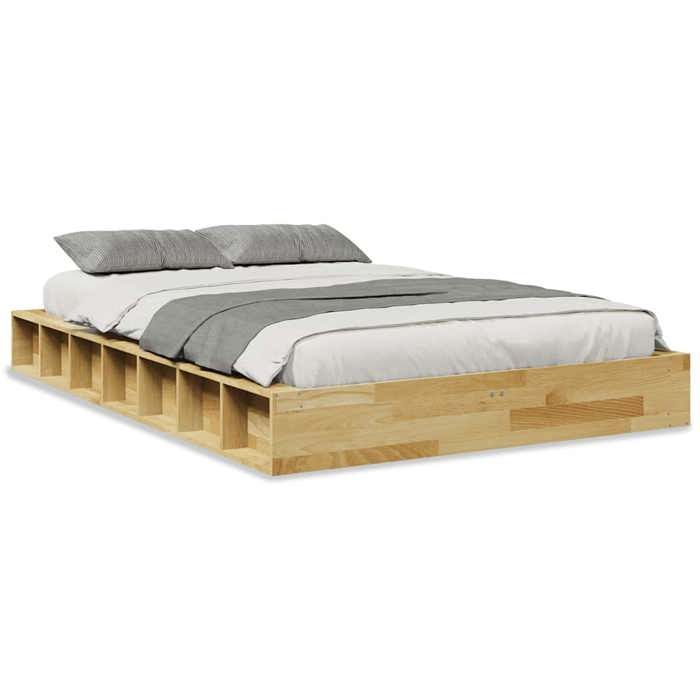 VidaXL Bed Frames Without Mattress 120x190 Cm Solid Oak Wood 3324130
