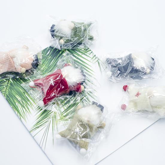 2Pcs Faceless Dolls Hanging Plush Ornament Knitted Cartoon Dolls Christmas Decorations Home Decor