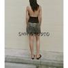 Autumn New Product Women Clothes French Style Design Sense Sleeveless Backless Sling Pleat Neck Collar Top 4661187