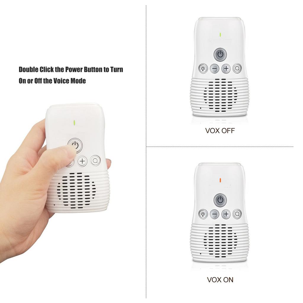 2.4GHz Wireless Audio Baby Monitor Two Way Intercom Baby Care Monitor with Night Light 100‑240V
