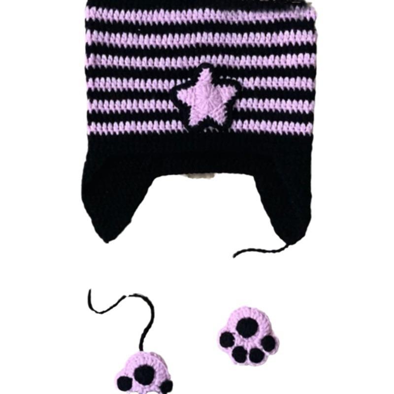 Hand-crocheted Horn Funny Headband Fashion Personality Decorative Headwear