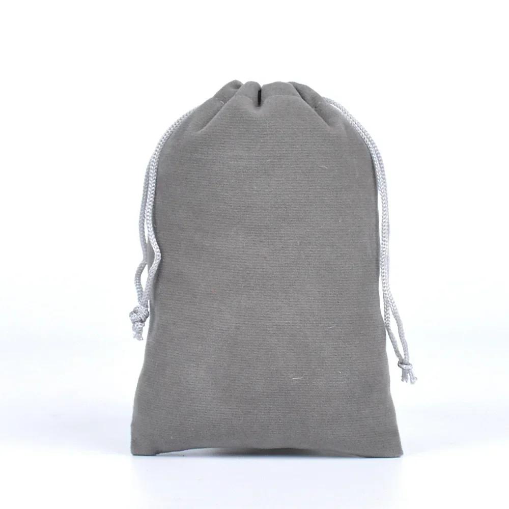 10Pcs/Lot Soft Fabric Velvet Drawstring Gift Bags Wedding Candy Christmas Pouches Jewelry Storage Bag Festival Various Size