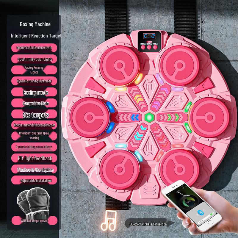 Bluetooth Music Boxing Wall Target for Kids - Interactive Fitness and Training Toy