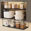 Retractable Under-Cabinet Hanging Storage Rack for Kitchen, Dormitory, or Wardrobe