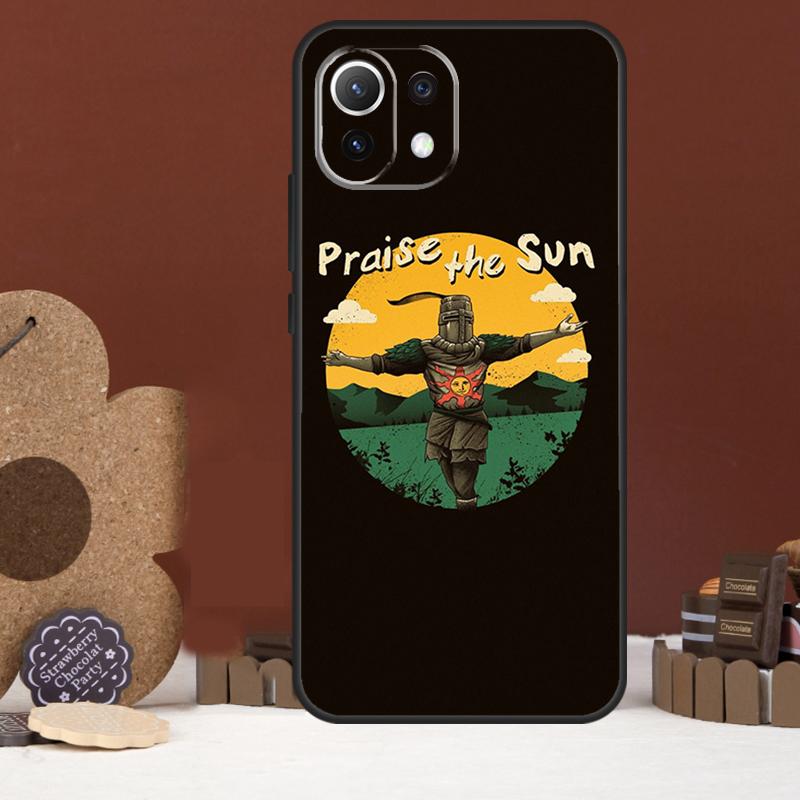 Praise the Sun Dark Souls Case For Xiaomi 15 Ultra 15T 13T 14T 13 14 Pro 17 Pro Max POCO X7 X5 X6 F5 F6 F7 Pro Cover