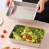 Rectangular Large Capacity Stainless Steel Food Storage Container with Lid for Refrigerator and Meal Prep