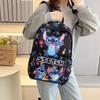 Stitch Cartoon Backpack For Kids With Breathable Nylon And Cloud Cushion Straps