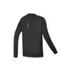 FILA Solid Color Round Neck Sports Casual Sweatshirt Men sweatshirt Deep-Black A61M342202A-BK