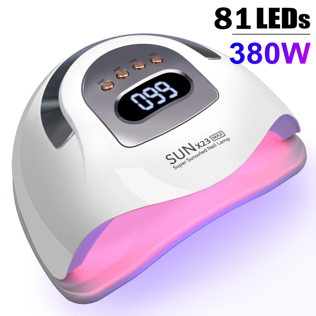 Hohe Leistung 380W UV-Gel LED Trocknerlicht Nagellampe für Nägel Gelpolitur Professionelles Nagelzubehör Härtendes Gel Zehennägel